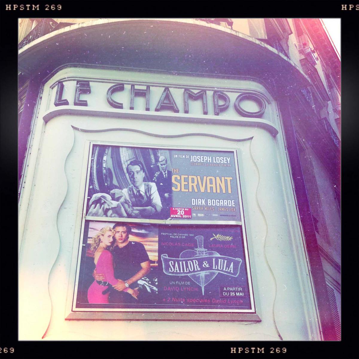 Façade du cinéma Le Champo